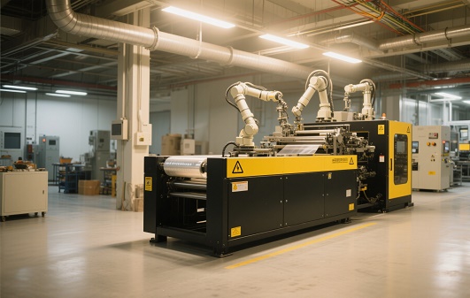 薄膜包裝機(jī)械設(shè)備運(yùn)行現(xiàn)場 薄膜包裝機(jī)械設(shè)備運(yùn)行現(xiàn)場